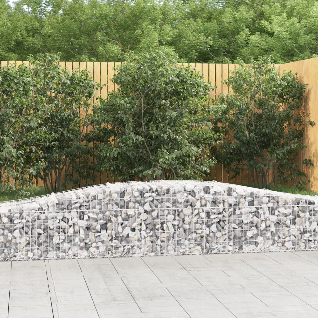 Gabion Basket Silver Galvanized Iron Extra Large Durable