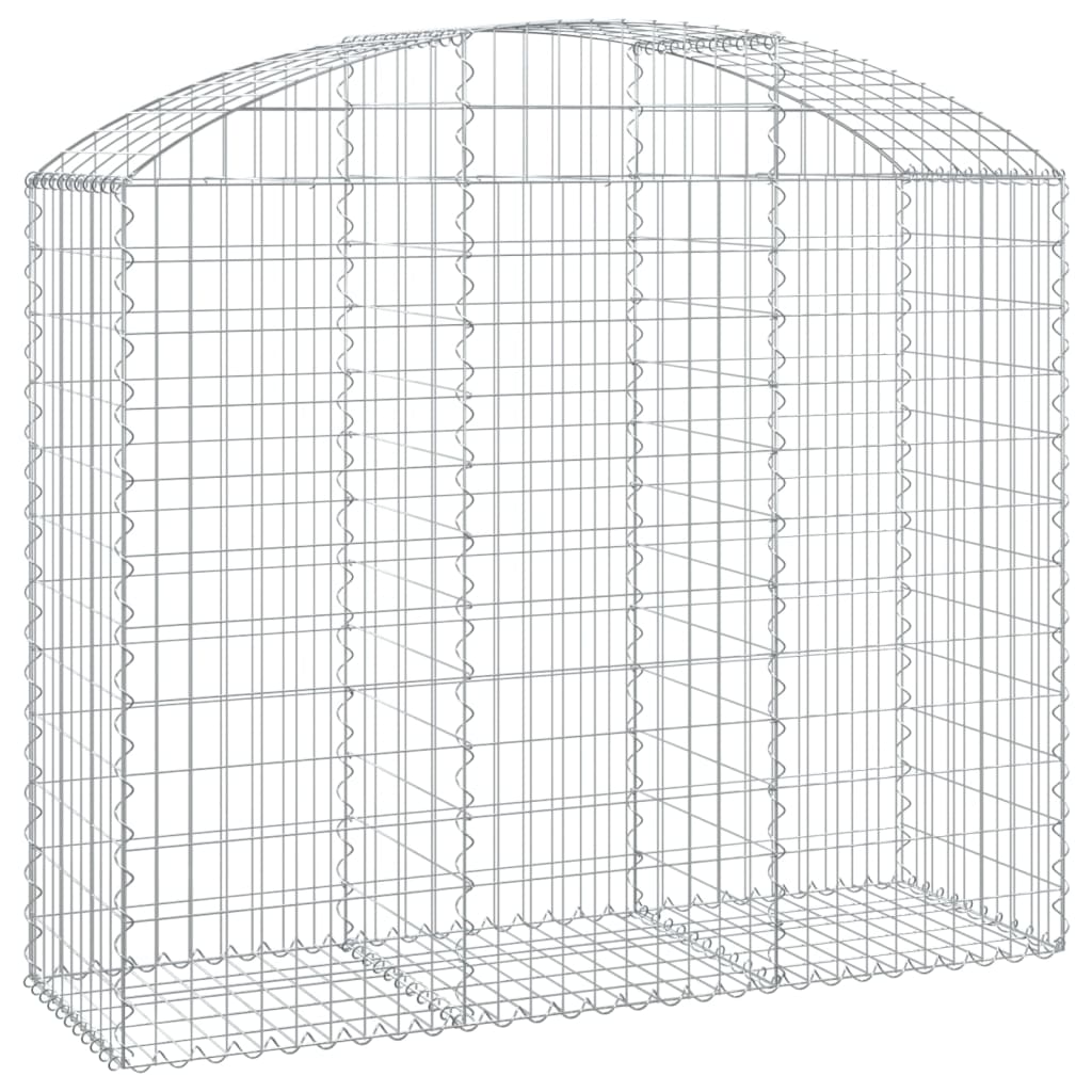 Arched Gabion Basket 59.1x19.7x47.2/55.1 Galvanized Iron