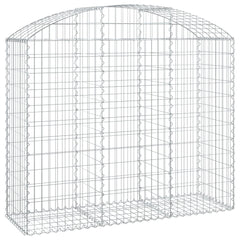 Arched Gabion Basket 59.1x19.7x47.2/55.1 Galvanized Iron