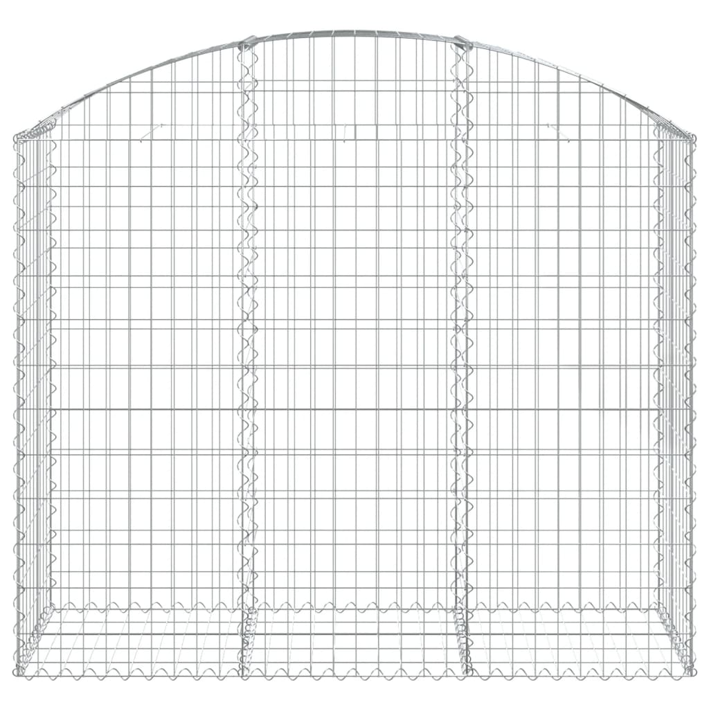 Arched Gabion Basket 59.1x19.7x47.2/55.1 Galvanized Iron