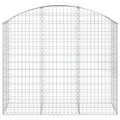 Arched Gabion Basket 59.1x19.7x47.2/55.1 Galvanized Iron