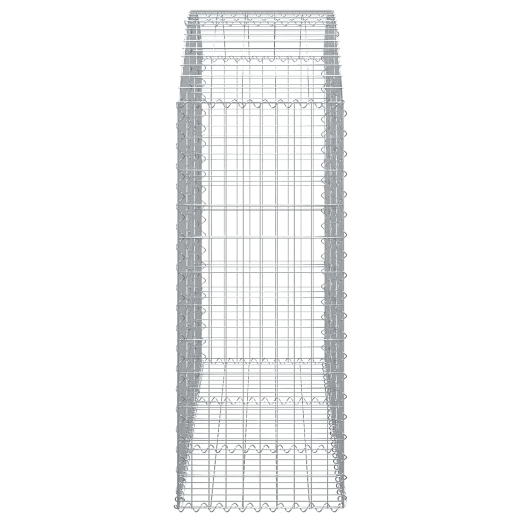 Arched Gabion Basket 59.1x19.7x47.2/55.1 Galvanized Iron