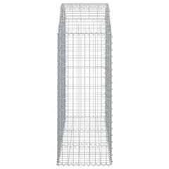 Arched Gabion Basket 59.1x19.7x47.2/55.1 Galvanized Iron