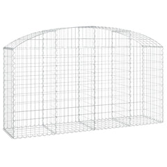 Gabion Basket Silver Galvanized Iron 78.7 x 19.7 x 47.2 in