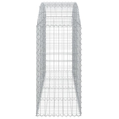 Gabion Basket Silver Galvanized Iron 78.7 x 19.7 x 47.2 in