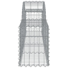 Gabion Basket Silver Galvanized iron 78.7 x 11.8 x 23.6 in