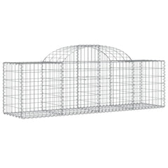 Arched Gabion Basket 78.7x19.7x23.6/31.5 Galvanized Iron