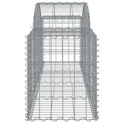 Arched Gabion Basket 78.7x19.7x23.6/31.5 Galvanized Iron