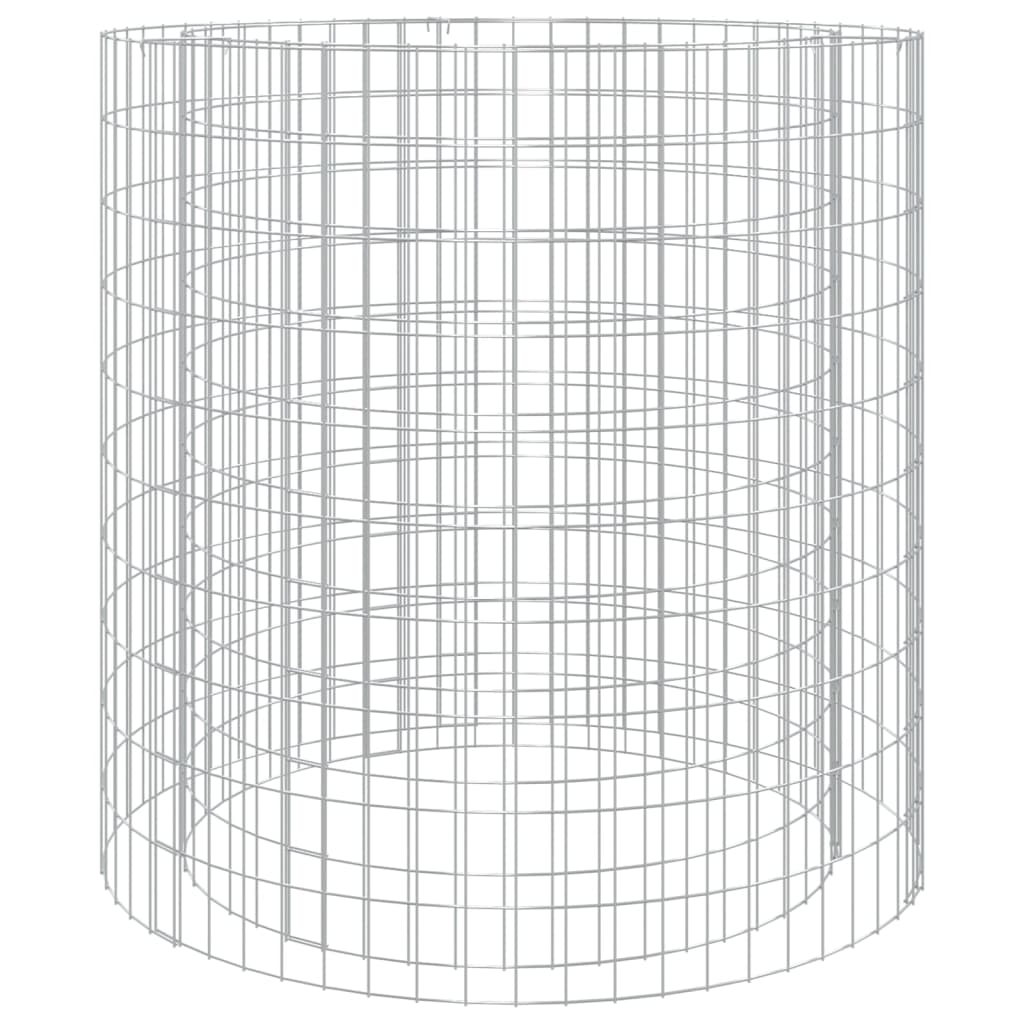 Gabion Fire Pit ?? 39.4 Galvanized Iron
