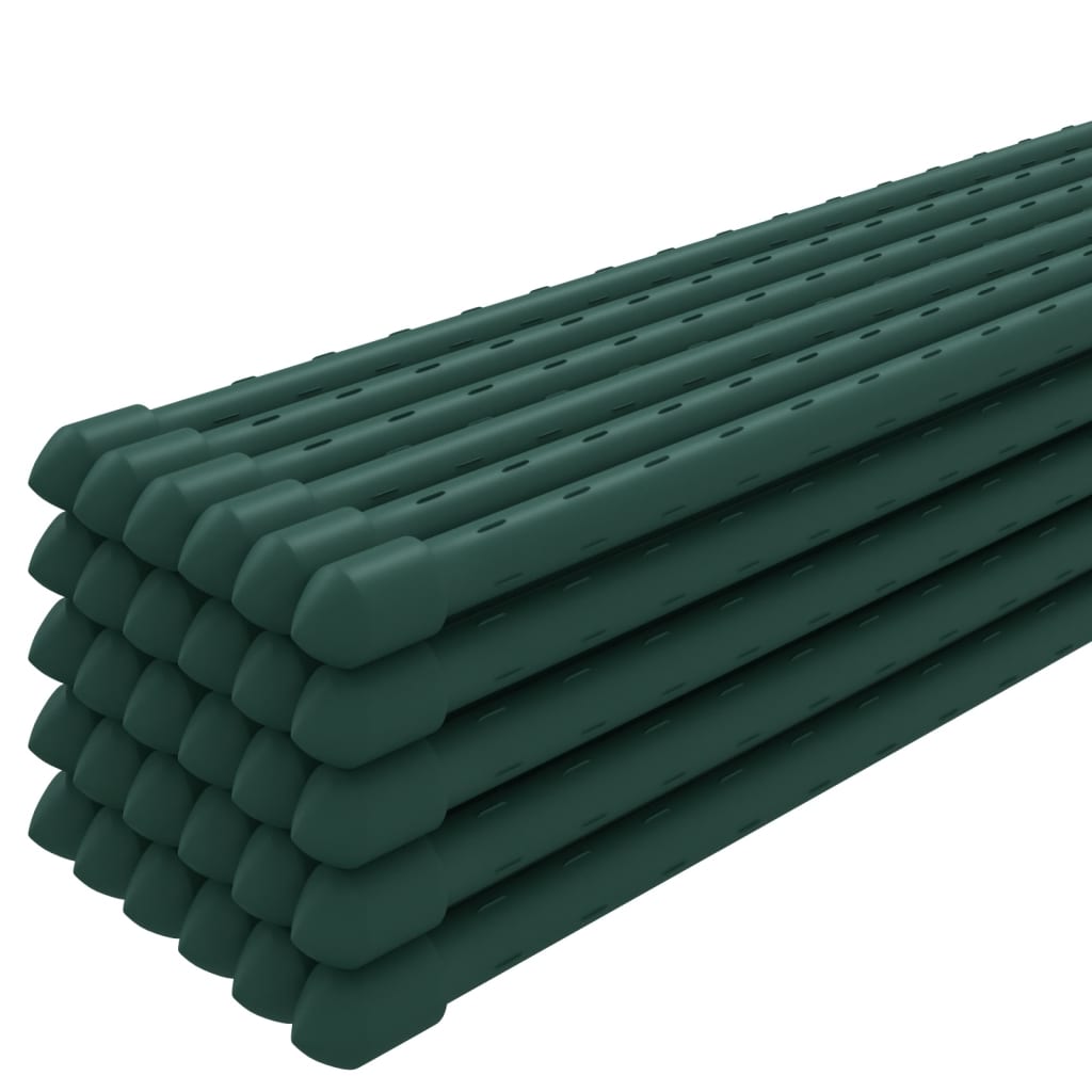 Garden Plant Stakes 30 pcs Green 70.9 Steel