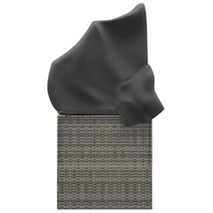 Outdoor Lounge Bed Grey