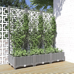 Garden Planter Light Grey Polypropylene Large Planters