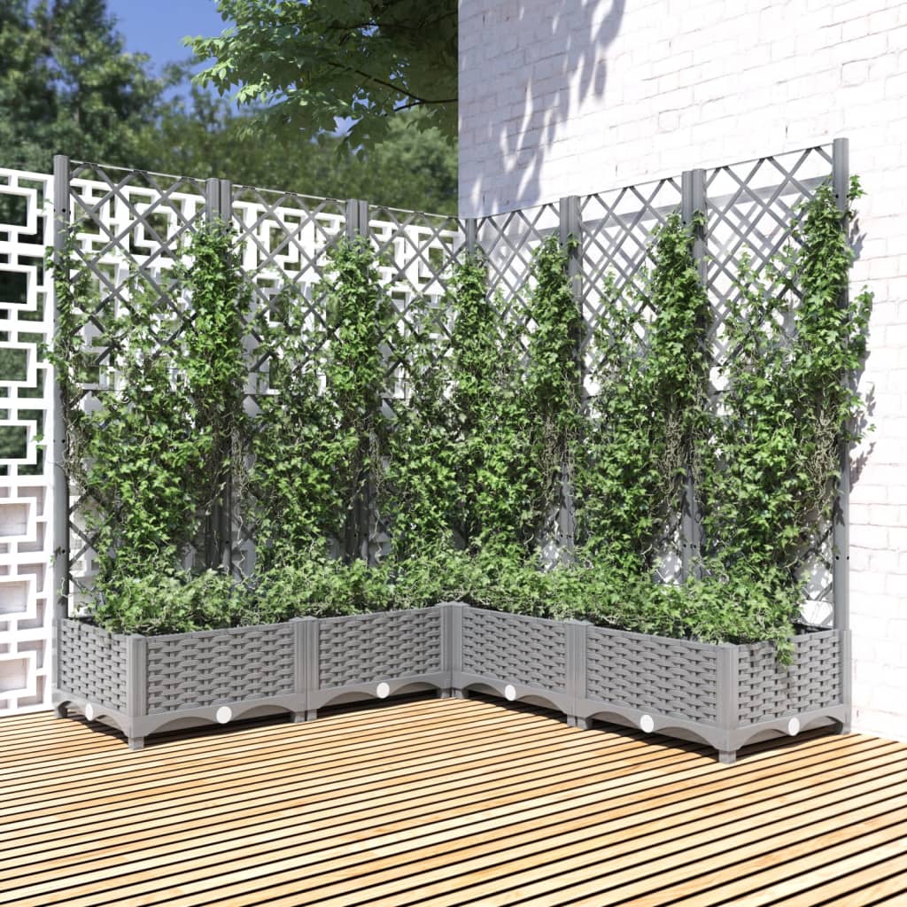 Garden Planter Light grey Polypropylene Large Planters