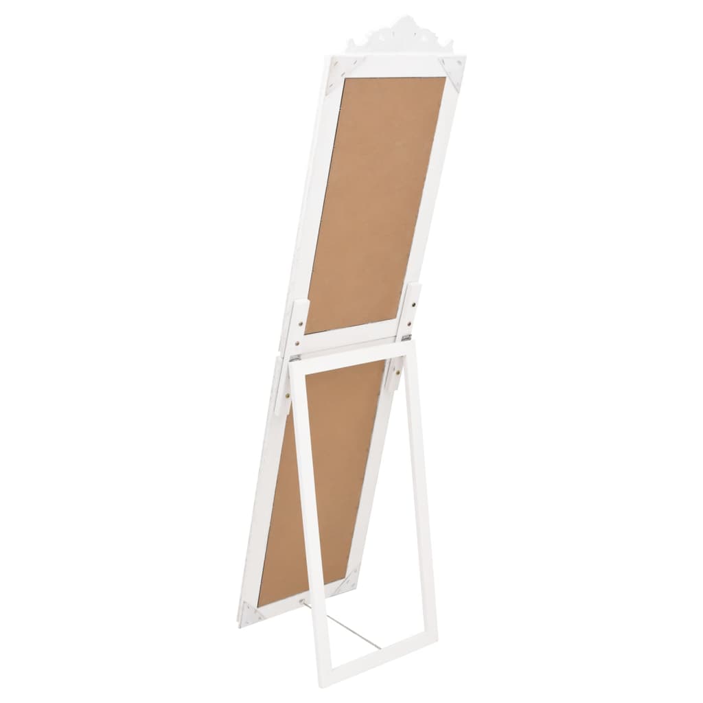 Free-Standing Mirror White 17.7x70.9