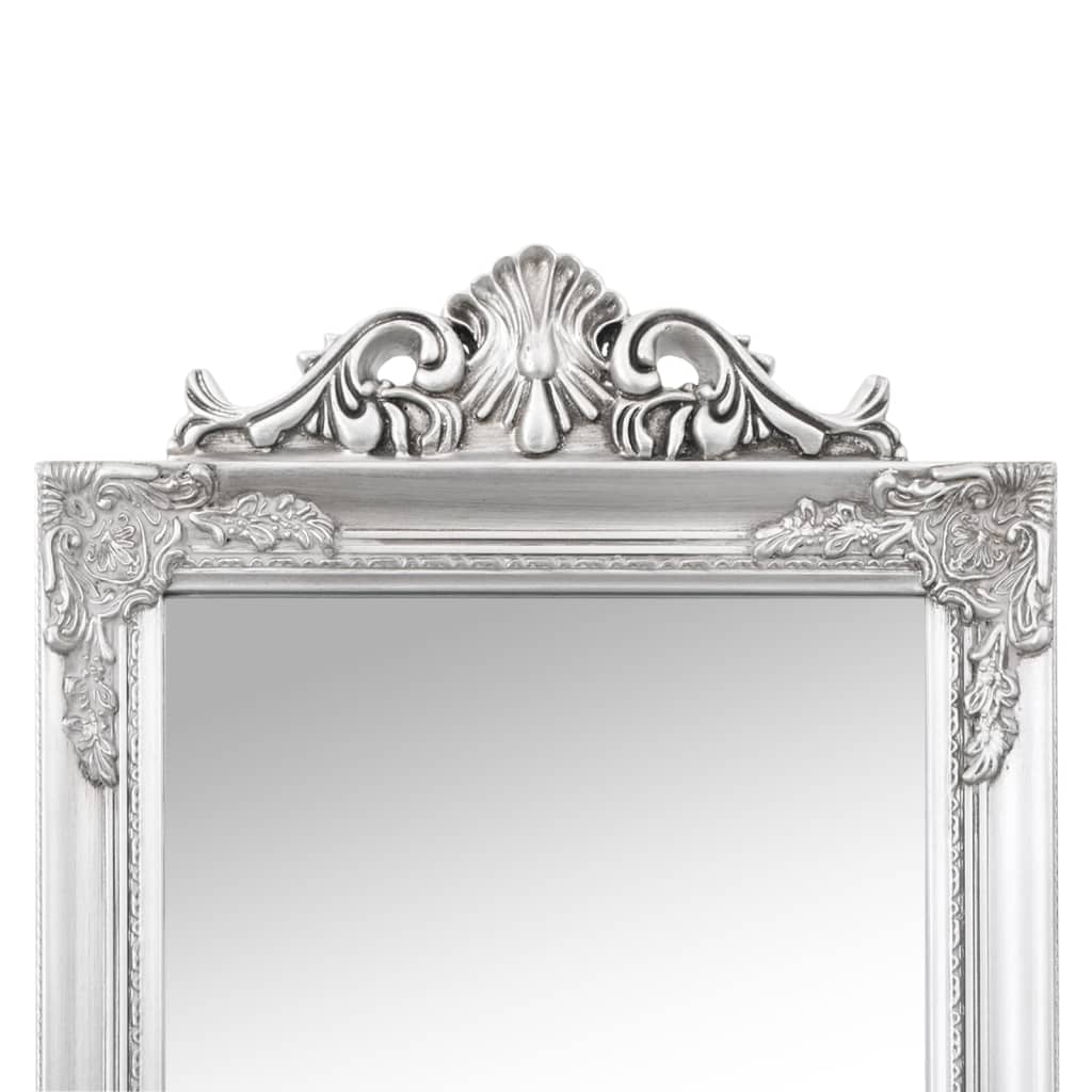 Free-Standing Mirror Silver 17.7x70.9