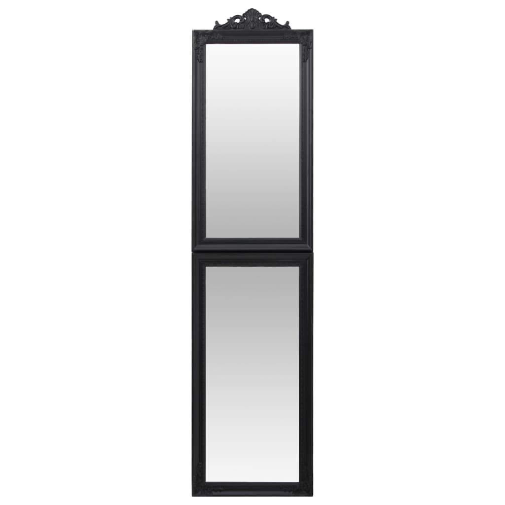 Free-Standing Mirror Black 19.7x78.7