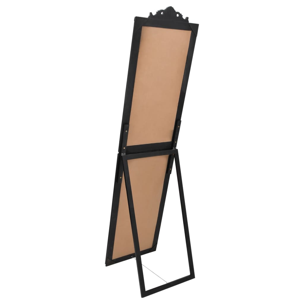 Free-Standing Mirror Black 19.7x78.7