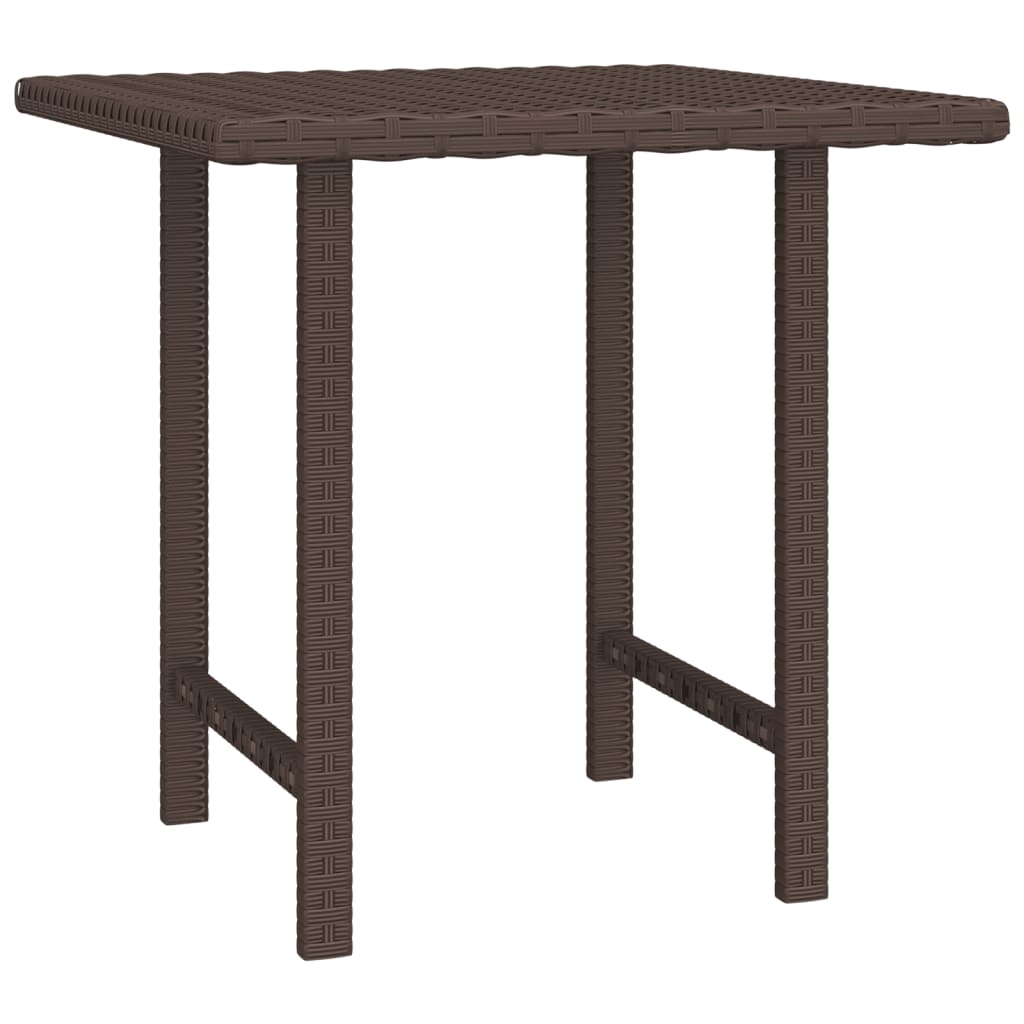 Side Tables 3 pcs Brown Poly Rattan – Bostome