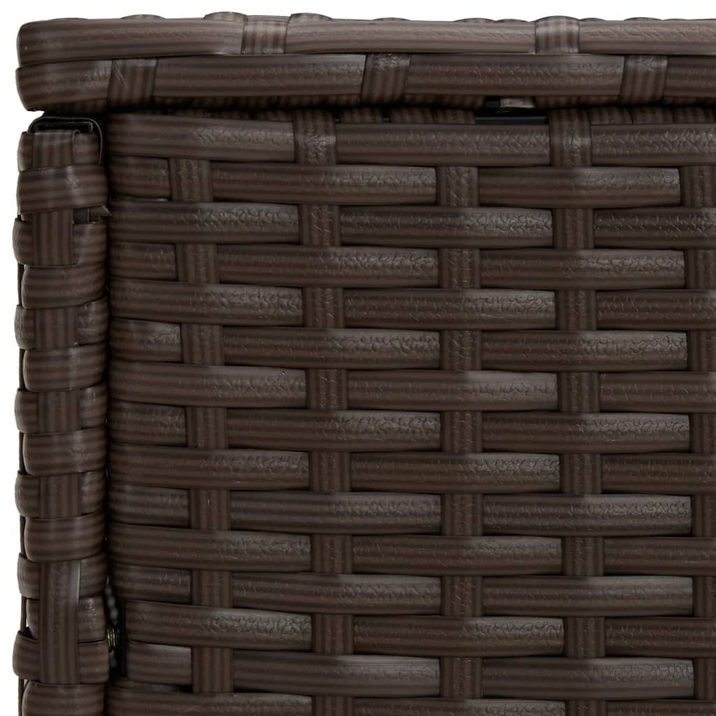 Side Tables 3 pcs Brown Poly Rattan – Bostome
