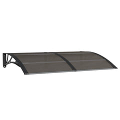 Door Canopy Black Polycarbonate 59.1 x 39.4 in Durable Awning