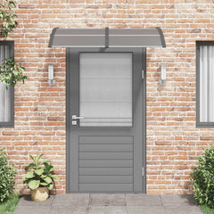 Door Canopy Black Polycarbonate 59.1 x 39.4 in Durable Awning