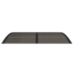 Door Canopy Black Polycarbonate 59.1 x 39.4 in Durable Awning