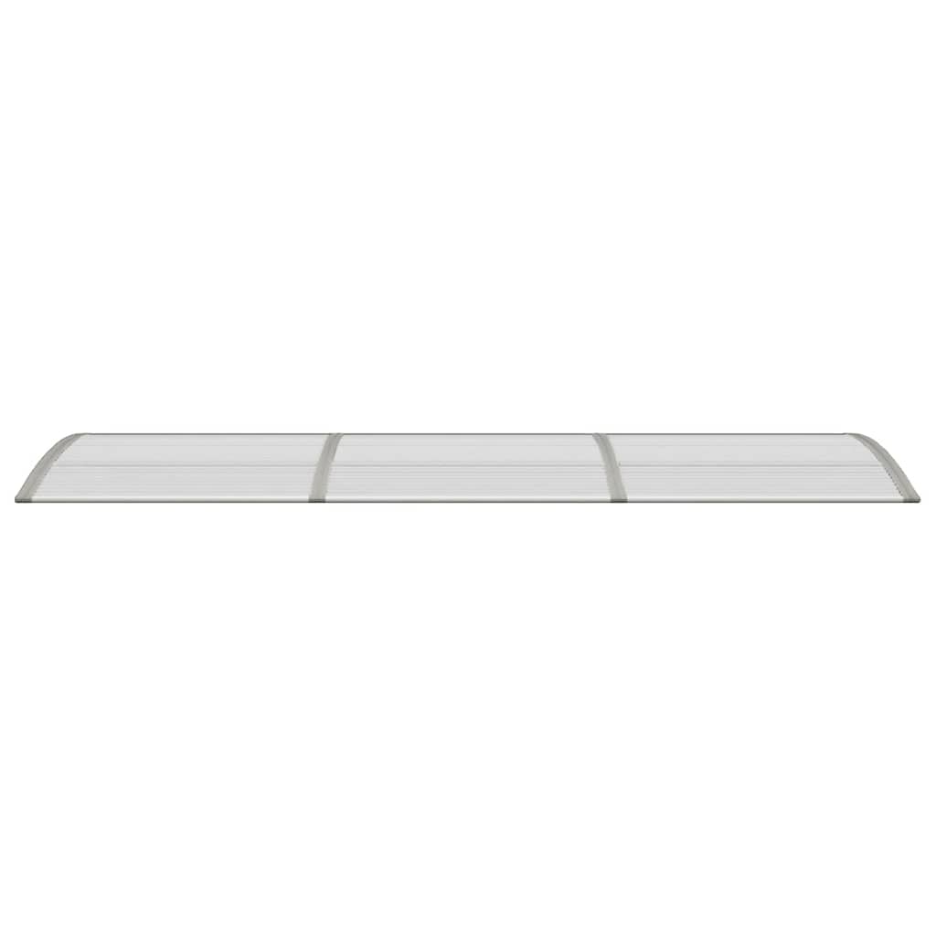 Door Canopy Gray 118.1x29.5 Polycarbonate