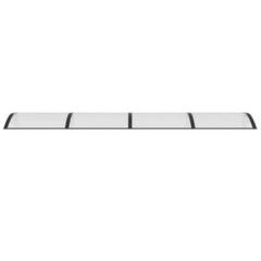 Door Canopy Black and Transparent 137.8x29.5 Polycarbonate
