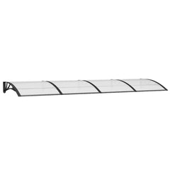 Door Canopy Black 137.8x39.4 Polycarbonate