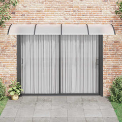Door Canopy Black 137.8x39.4 Polycarbonate