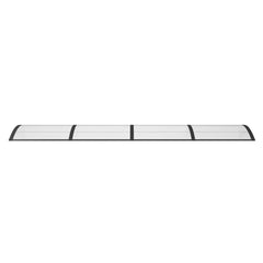 Door Canopy Black 137.8x39.4 Polycarbonate