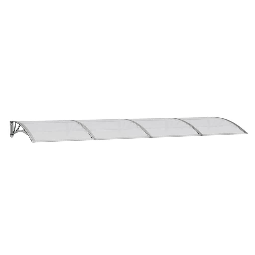 Door Canopy Gray 137.8x39.4 Polycarbonate
