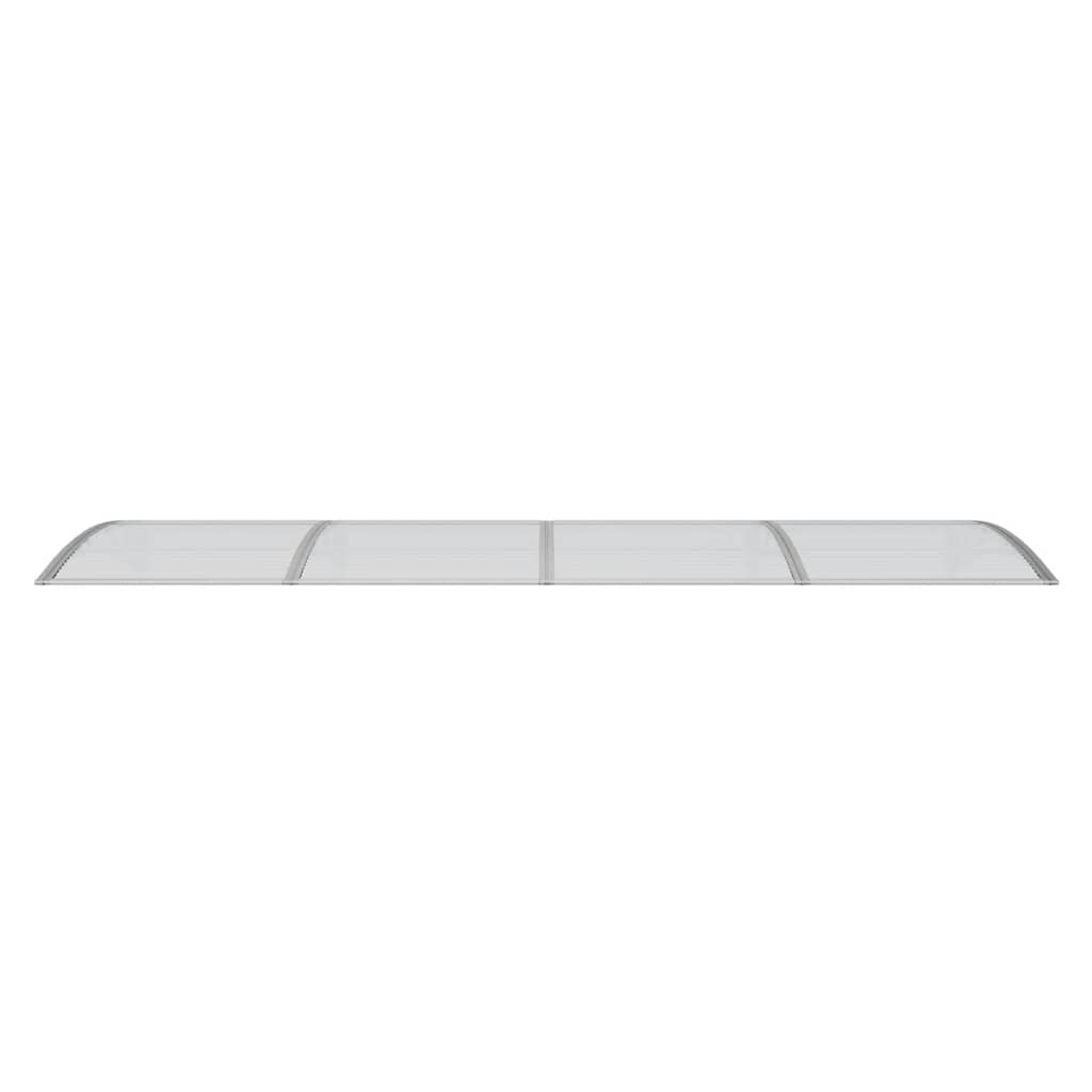 Door Canopy Gray 137.8x39.4 Polycarbonate