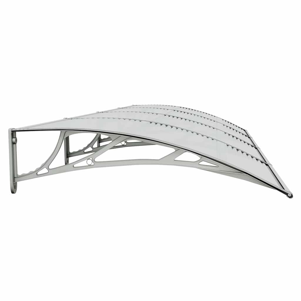 Door Canopy Gray 137.8x39.4 Polycarbonate