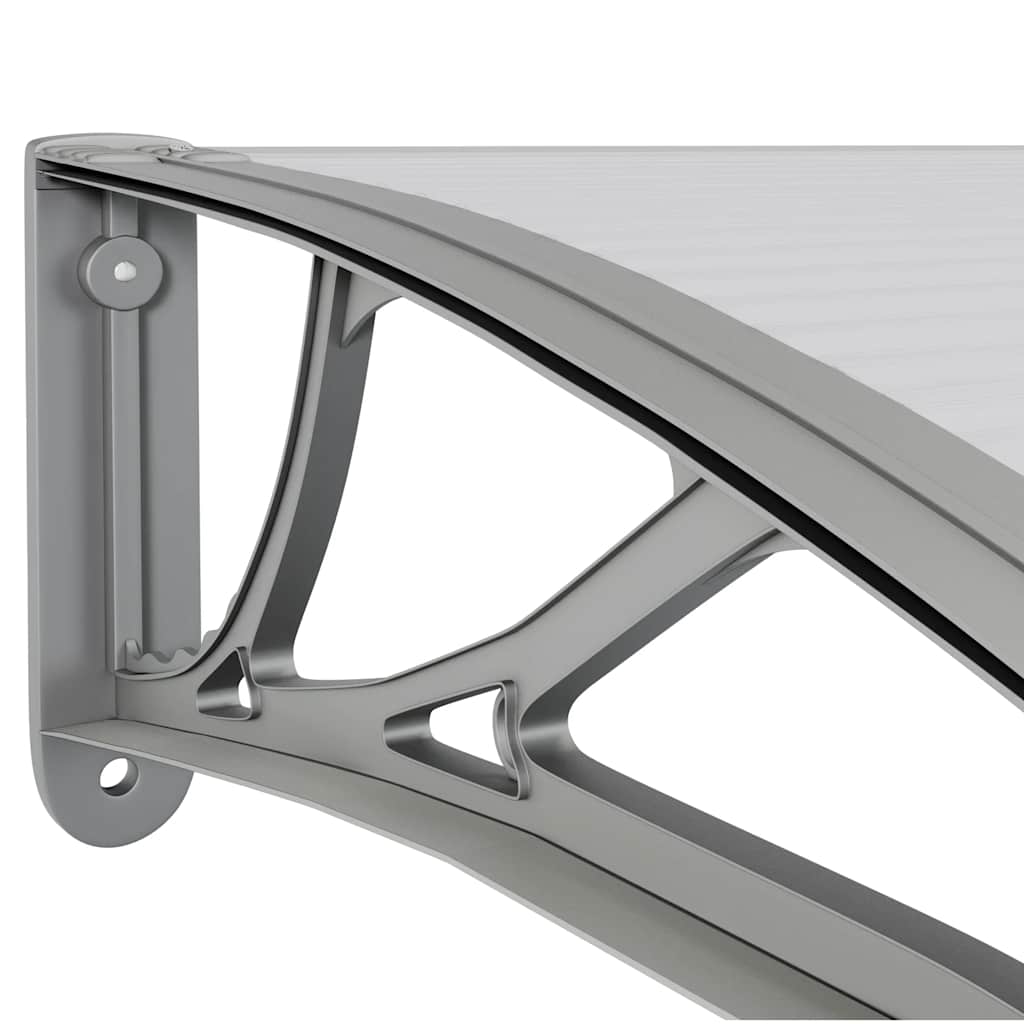 Door Canopy Gray 137.8x39.4 Polycarbonate