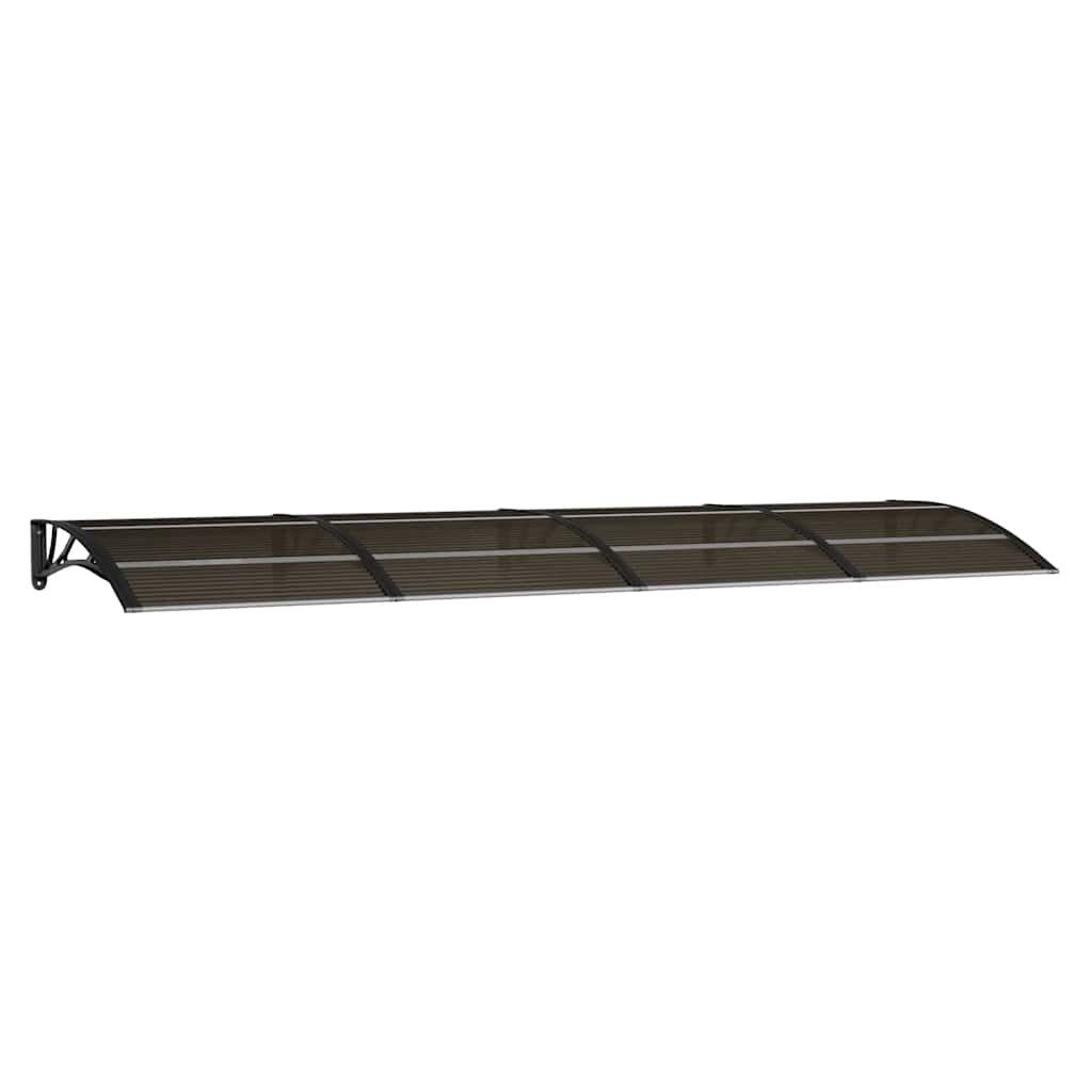 Door Canopy Black 137.8x39.4 Polycarbonate