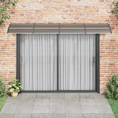 Door Canopy Black 137.8x39.4 Polycarbonate