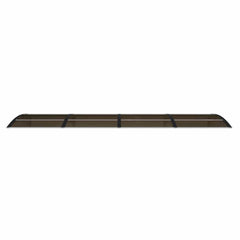 Door Canopy Black 137.8x39.4 Polycarbonate