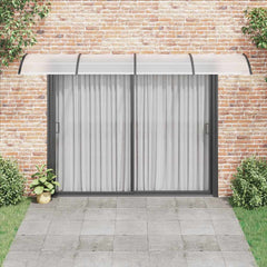 Door Canopy Black 157.5x39.4 Polycarbonate