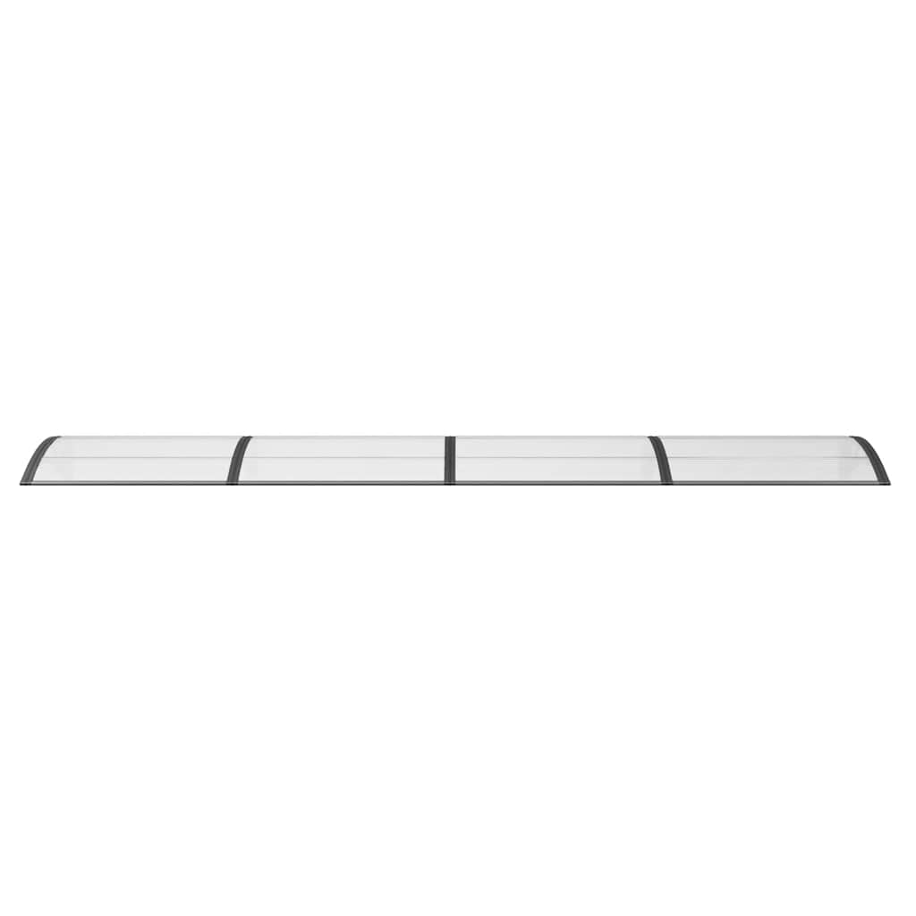 Door Canopy Black 157.5x39.4 Polycarbonate