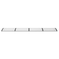 Door Canopy Black 157.5x39.4 Polycarbonate