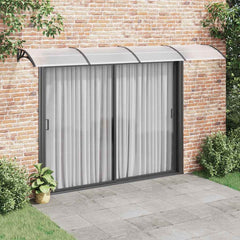 Door Canopy Black 157.5x39.4 Polycarbonate