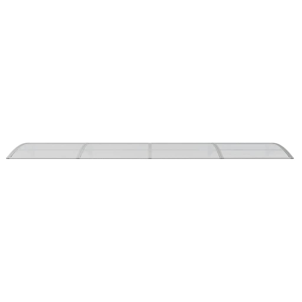 Door Canopy Gray 157.5x39.4 Polycarbonate