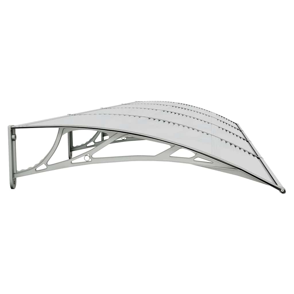 Door Canopy Gray 157.5x39.4 Polycarbonate