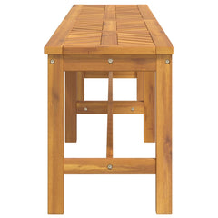 Garden Bench Natural Wood Solid Acacia wood Large Durable