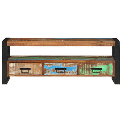 TV Cabinet Multicolor Solid reclaimed wood Storage TV Cabinet