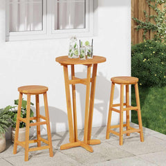 Garden Bar Table Natural Brown Solid Acacia wood Standard Durable
