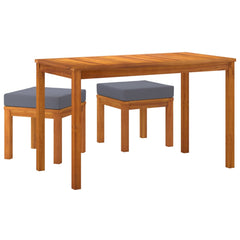Garden Dining Set Wooden brown, Grey