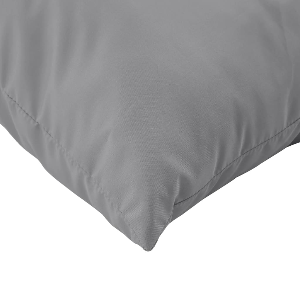 Sofa Cushions 4 pcs Gray 15.7x15.7 Fabric