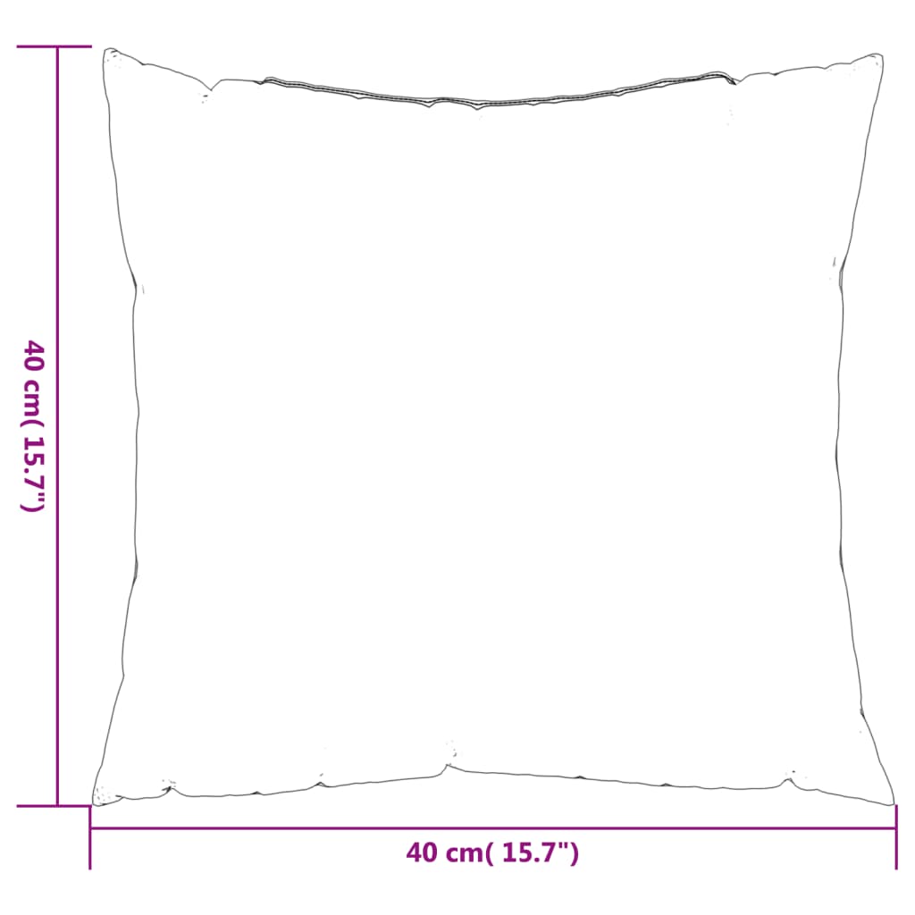 Sofa Cushions 4 pcs Gray 15.7x15.7 Fabric
